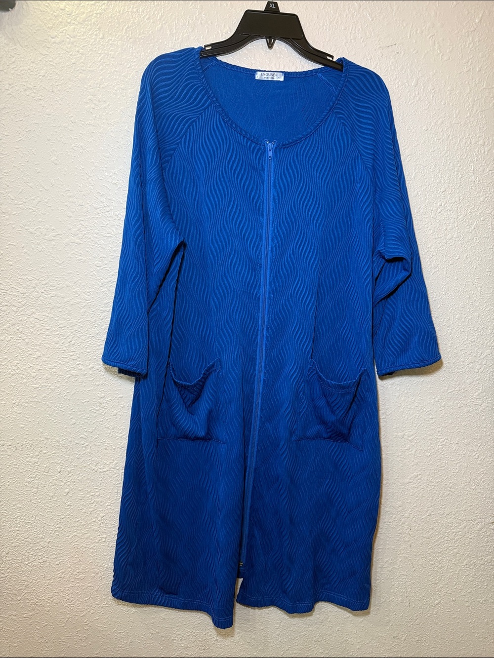 Blue Women's Zip-Front Pijamas